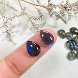 9x13mm Teardrop Labradorite, Set of 4