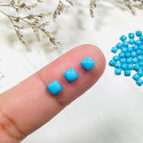 4x4mm Cushion Blue Ridge, Set of 10