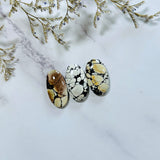 Large Earth Brown Oval Purple Lavender Variscite, Set of 3 Background