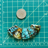 Large Mixed Petal Mixed Turquoise, Set of 5 Dimensions