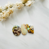 Large Royal Orange Mixed Treasure Mountain Turquoise, Set of 3 Background