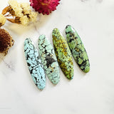Large Mixed Surfboard Mixed Turquoise, Set of 4 Background