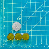 Medium Swamp Green Round Rosarita, Set of 3 Dimensions