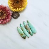 Large Mixed Surfboard Crescent Lake Variscite, Set of 4 Background