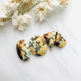 Large Royal Orange Mixed Treasure Mountain Turquoise, Set of 4 Background