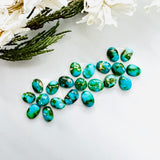 Small Ocean Blue Mixed Sonoran Blue Turquoise, Set of 21 Background