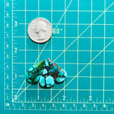 Large Deep Blue Teardrop Yungai Turquoise, Set of 3 Dimensions