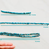 Small Ocean Blue Rondelle Yungai