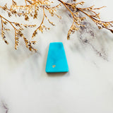 Medium  Sky Blue Trapezoid Sleeping Beauty Turquoise Background