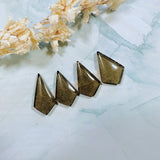 Large Swamp Green Shield Rosarita, Set of 4 Background