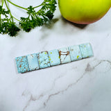 Medium Faint Blue Bar Sand Hill Turquoise, Set of 7 Background