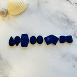 Medium Deep Blue Mixed Lapis Lazuli, Set of 10 Background