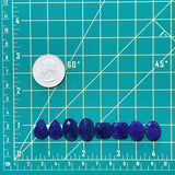 Small Deep Blue Mixed Lapis Lazuli, Set of 8 Dimensions