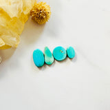 Small Sky Blue Freeform Sleeping Beauty Turquoise, Set of 4 Background