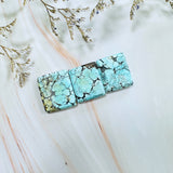 Large Sky Blue Bar Wild Horse Turquoise, Set of 3 Background