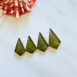Large Swamp Green Shield Rosarita, Set of 4 Background