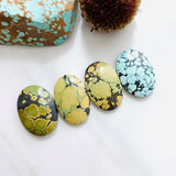 Large Mixed Oval Mixed Turquoise, Set of 4 Background