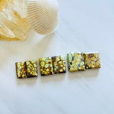 Medium Royal Orange Bar Treasure Mountain Turquoise, Set of 6 Background