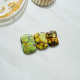 Large Royal Orange Barrel Treasure Mountain Turquoise, Set of 3 Background