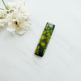L40 x W10 x H5 Deep Green Bar Bamboo Mountain Turquoise Background