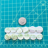 Medium Lime Green Round Green Serpentine Serpentine, Set of 12 Dimensions