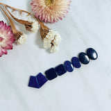 Small Deep Blue Mixed Lapis Lazuli, Set of 8 Background