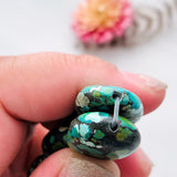 Medium Ocean Blue Nugget Treasure Mountain, Set of 6 Dimensions