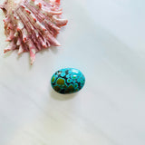 Large Ocean Blue Oval Giraffe Beads Background