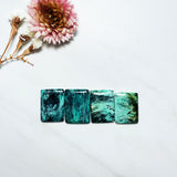 Large Deep Blue Bar Crescent Lake Variscite, Set of 4 Background