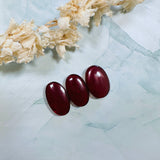 Medium Red Oval Rosarita, Set of 3 Background