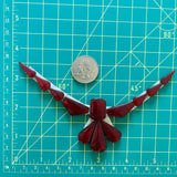 Medium Red Mixed Rosarita, Set of 12 Dimensions