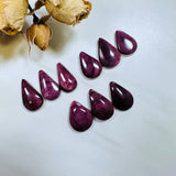 Medium Purple Teardrop Spiny Oyster, Set of 9 Background