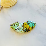 Medium Mixed Petal Mixed Turquoise, Set of 4 Background