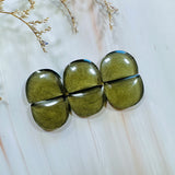Large Swamp Green Half Moon Rosarita, Set of 6 Background