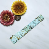 Large Faint Blue Bar Treasure Mountain Turquoise, Set of 7 Background