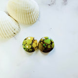 Medium Royal Orange Round Treasure Mountain Turquoise, Set of 2 Background