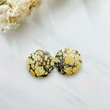Large Royal Orange Round Treasure Mountain Turquoise, Set of 2 Background