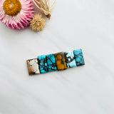Medium Mixed Bar Mixed Turquoise, Set of 6 Background