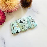 Large Faint Blue Barrel Wild Horse Turquoise, Set of 3 Background