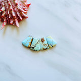 Medium Faint Blue Petal Mixed Mixed, Set of 4 Background