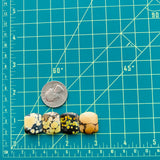 Medium Royal Orange Barrel Treasure Mountain Turquoise, Set of 4 Dimensions