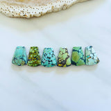 Medium Mixed Freeform Mixed Turquoise, Set of 6 Background