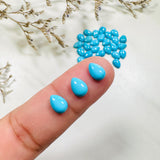 5x7mm Teardrop Blue Ridge, Set of 4