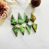 Large Sea Green Shield Yungai Turquoise, Set of 8 Background