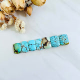 Medium Mixed Barrel Mixed Turquoise, Set of 7 Background