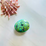 Large Sea Green Oval Giraffe Beads Background