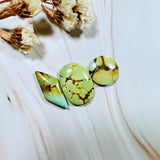 Medium Sea Green Mixed Treasure Mountain Turquoise, Set of 3 Background