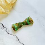 Large Lime Green Petal Crescent Lake Variscite, Set of 2 Background