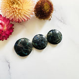 Medium Black Round Yungai Turquoise, Set of 3 Background