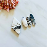 Large White Mixed White Buffalo Dolomite, Set of 5 Background